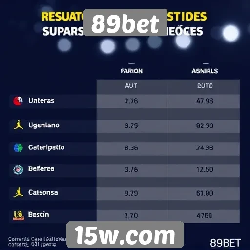 Estatísticas sobre jogadores e tendências no 89bet